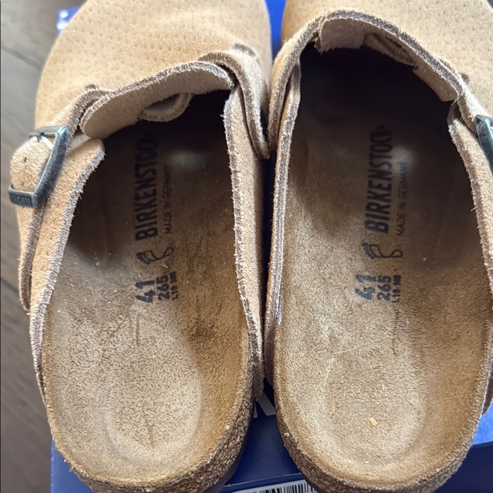 Birkenstock Boston Suede Leather Clogs Brand New with Tags Size 41 - Picture 4 of 5